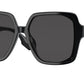 Burberry BE4379D Square Sunglasses  300187-Black 58-140-16 - Color Map Black