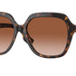 Burberry JONI BE4389 Square Sunglasses  300213-Dark Havana 55-140-16 - Color Map Brown