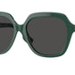 Burberry JONI BE4389 Square Sunglasses  405987-Green 55-140-16 - Color Map Green