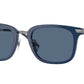 Burberry PETER BE4395 Square Sunglasses  405880-Blue 51-145-21 - Color Map Blue