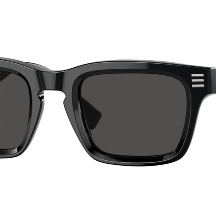 Burberry BE4403 Rectangle Sunglasses  300187-Black 51-150-23 - Color Map Black