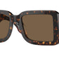 Burberry BE4406U Square Sunglasses  300273-Dark Havana 55-140-20 - Color Map Brown