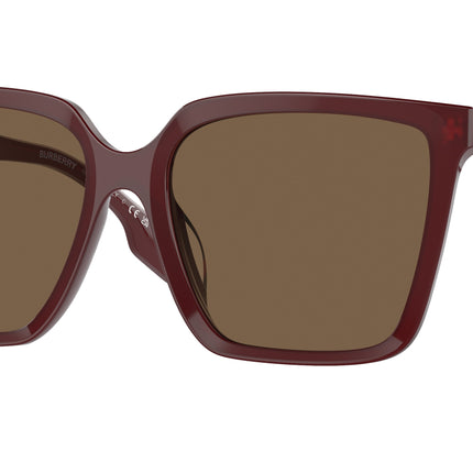 Burberry BE4411D Square Sunglasses  402273-Bordeaux 57-140-17 - Color Map Red