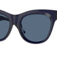 Burberry BE4418 Square Sunglasses  412080-Blue 54-140-19 - Color Map Blue