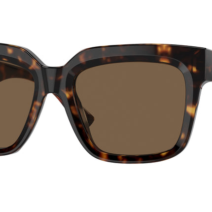 Burberry BE4419F Square Sunglasses  300273-Dark Havana 54-140-18 - Color Map Brown