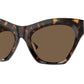 Burberry BE4420U Cat Eye Sunglasses  300273-Dark Havana 55-140-18 - Color Map Brown