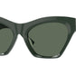 Burberry BE4420U Cat Eye Sunglasses  403871-Green 55-140-18 - Color Map Green