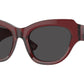 Burberry BE4423F Irregular Sunglasses  412887-Bordeaux 52-130-18 - Color Map Red