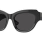 Burberry BE4423 Irregular Sunglasses  411287-Dark Grey 52-130-18 - Color Map Grey