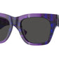 Burberry BE4424 Square Sunglasses  411387-Check Violet 52-140-18 - Color Map Violet