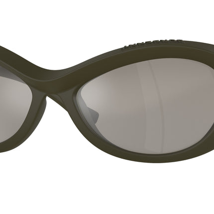Burberry BE4428U Irregular Sunglasses  41096G-Green 66-130-20 - Color Map Green