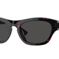 Burberry BE4430U Irregular Sunglasses  412687-Fuchsia Havana 55-145-18 - Color Map Pink