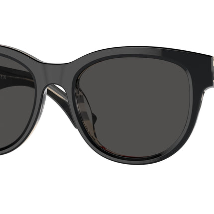 Burberry BE4432U Phantos Sunglasses  412187-Top Black On Vintage Check 54-140-19 - Color Map Black