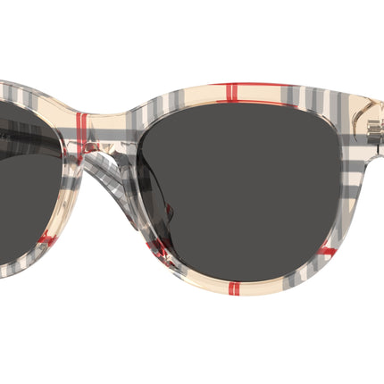 Burberry BE4432U Phantos Sunglasses  412287-Vintage Check 54-140-19 - Color Map Brown