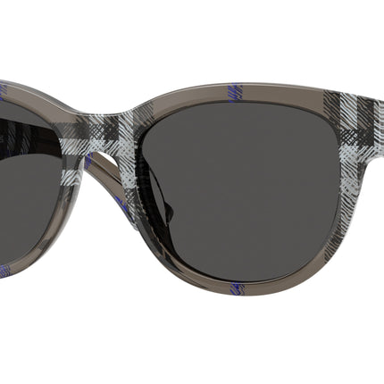 Burberry BE4432U Phantos Sunglasses  414787-Check Lichen 54-140-19 - Color Map Grey