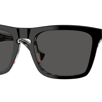 Burberry BE4434 Square Sunglasses  412187-Top Black On Vintage Check 57-145-20 - Color Map Black