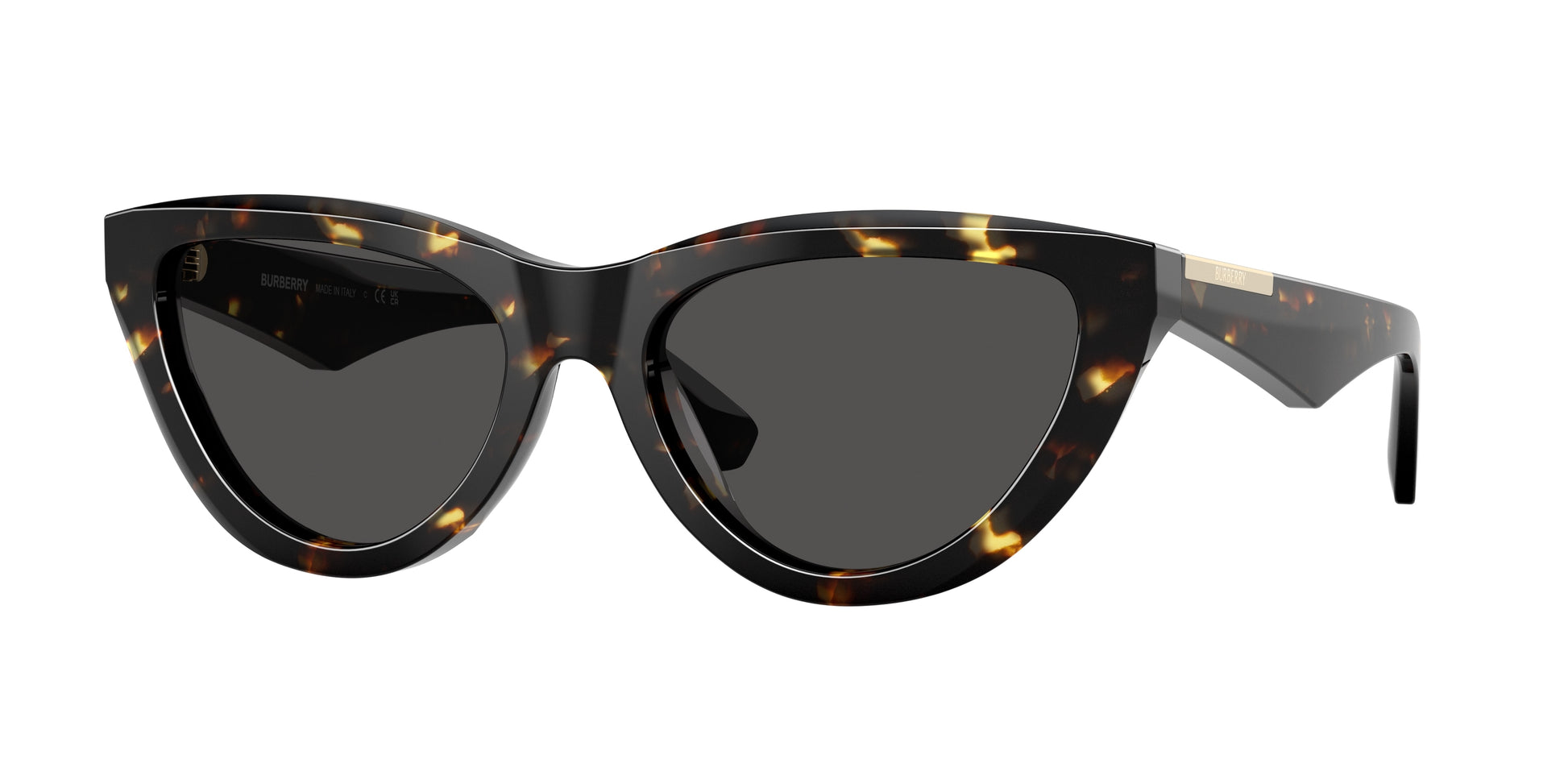 Burberry BE4436U Cat Eye Sunglasses  410687-Yellow Havana 55-145-18 - Color Map Tortoise