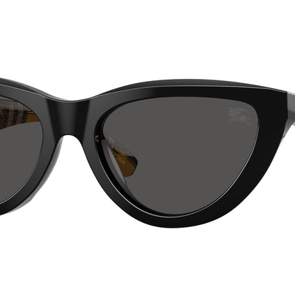 Burberry BE4436U Cat Eye Sunglasses  418887-Black 55-145-18 - Color Map Black
