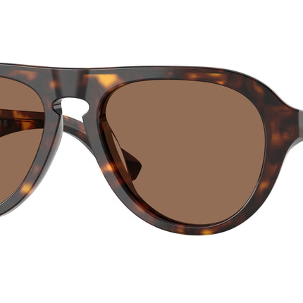 Burberry BE4437U Pilot Sunglasses  300273-Dark Havana 55-145-18 - Color Map Brown
