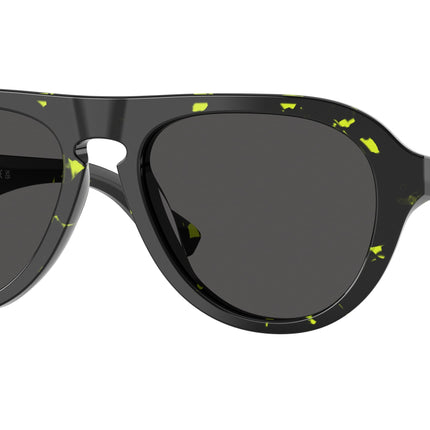 Burberry BE4437U Pilot Sunglasses  412487-Green Havana 55-145-18 - Color Map Green