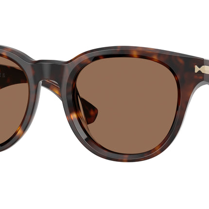 Burberry BE4439F Round Sunglasses  300273-Dark Havana 51-145-21 - Color Map Brown