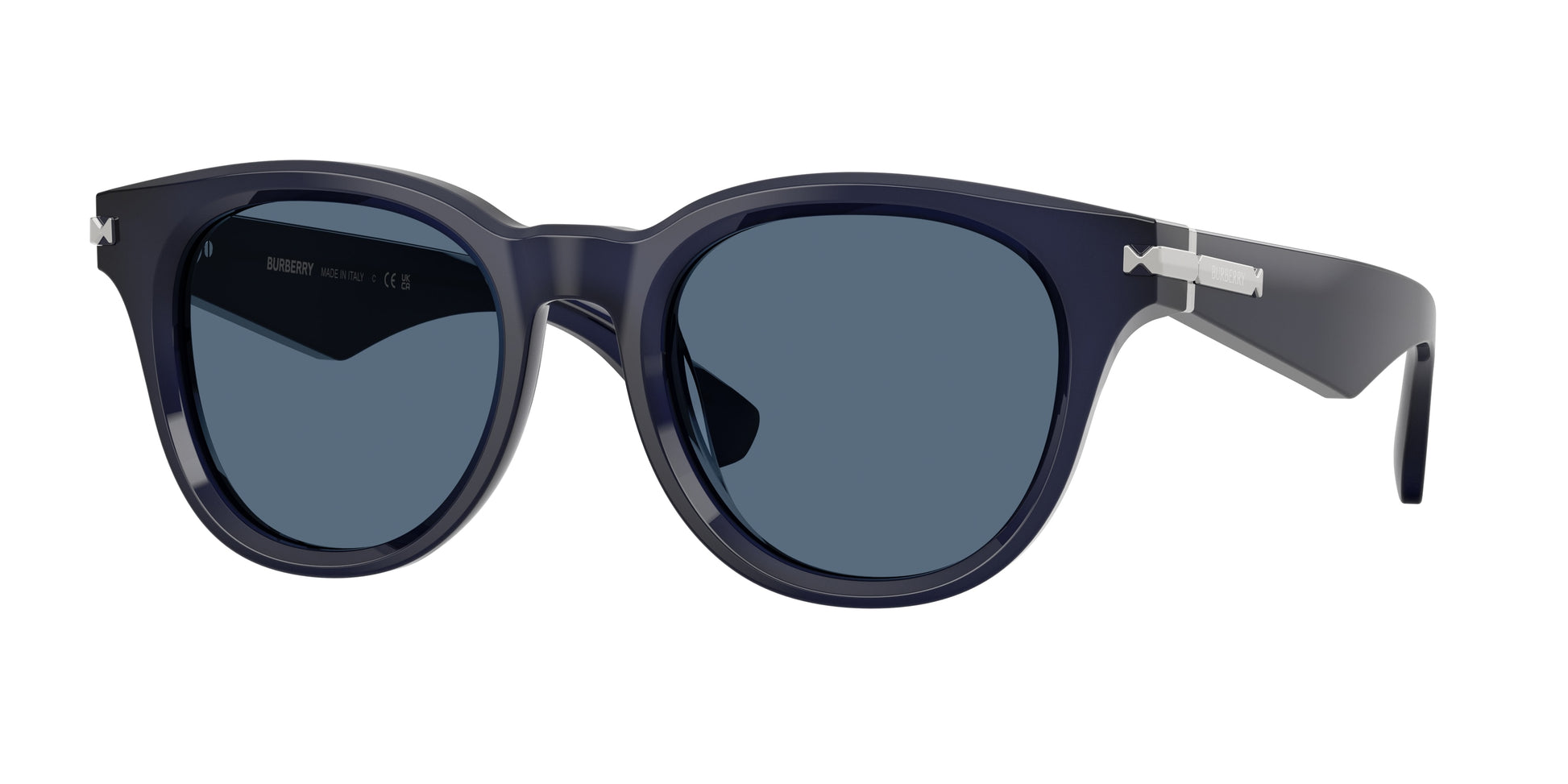 Burberry BE4439 Round Sunglasses  412080-Blue 51-145-21 - Color Map Blue