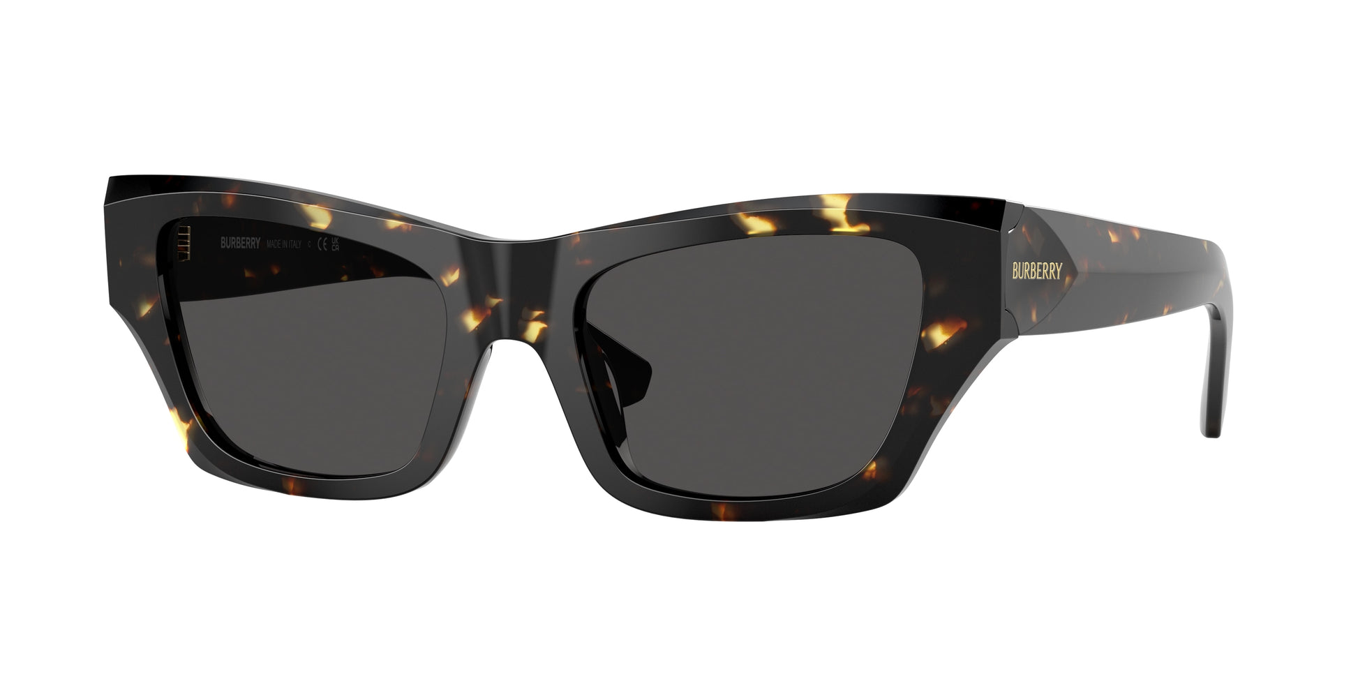 Burberry BE4441U Cat Eye Sunglasses  410687-Yellow Havana 52-140-19 - Color Map Tortoise