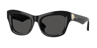 Burberry BE4442U Cat Eye Sunglasses  300187-Black 51-145-19 - Color Map Black