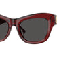 Burberry BE4442U Cat Eye Sunglasses  412887-Bordeaux 51-145-19 - Color Map Red