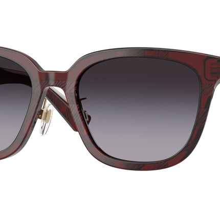 Burberry BE4446D Square Sunglasses  41158G-Check Red 57-145-20 - Color Map Red
