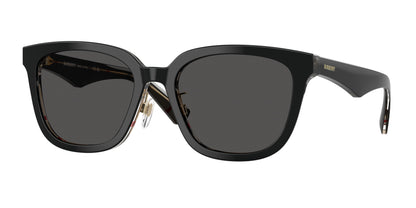Burberry BE4446D Square Sunglasses  412187-Top Black On Vintage Check 57-145-20 - Color Map Black
