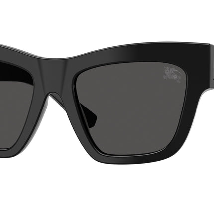 Burberry BE4449F Square Sunglasses  300187-Black 52-140-19 - Color Map Black