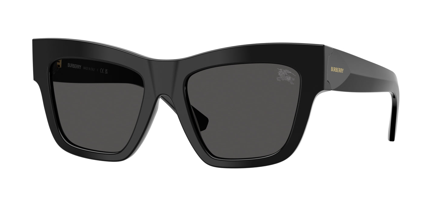 Burberry BE4449F Square Sunglasses  300187-Black 52-140-19 - Color Map Black
