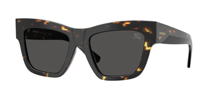 Burberry BE4449F Square Sunglasses  410687-Yellow Havana 52-140-19 - Color Map Tortoise
