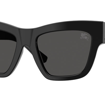 Burberry BE4449 Square Sunglasses  300187-Black 52-140-19 - Color Map Black