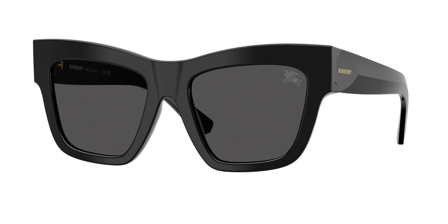 Burberry BE4449 Square Sunglasses  300187-Black 52-140-19 - Color Map Black