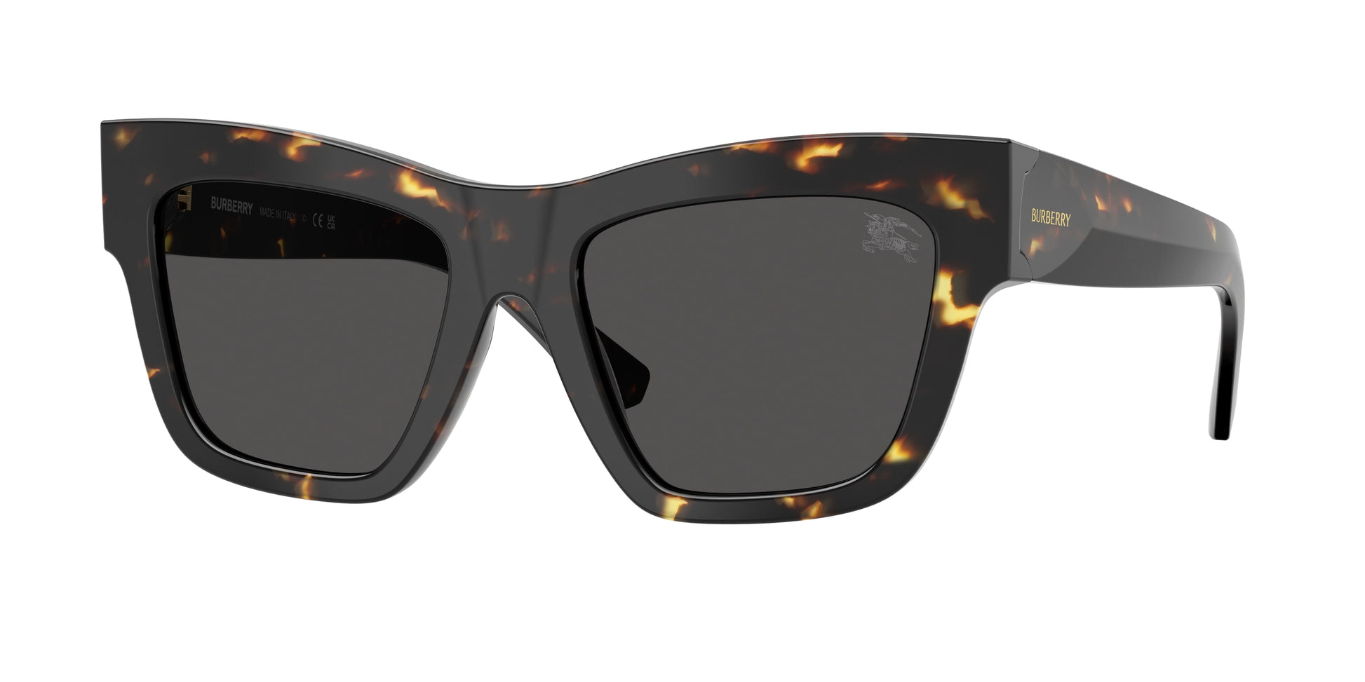 Burberry BE4449 Square Sunglasses  410687-Yellow Havana 52-140-19 - Color Map Tortoise