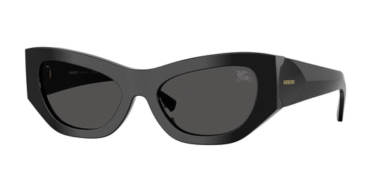 Burberry BE4450U Cat Eye Sunglasses  300187-Black 54-140-19 - Color Map Black