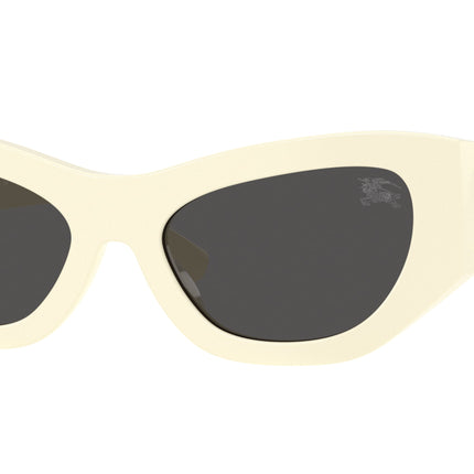 Burberry BE4450U Cat Eye Sunglasses  415887-White Ivory 54-140-19 - Color Map White
