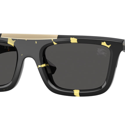 Burberry BE4451U Rectangle Sunglasses  410687-Yellow Havana 54-145-21 - Color Map Tortoise