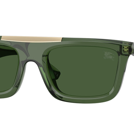 Burberry BE4451U Rectangle Sunglasses  417471-Green 54-145-21 - Color Map Green