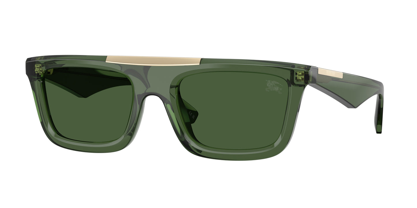 Burberry BE4451U Rectangle Sunglasses  417471-Green 54-145-21 - Color Map Green