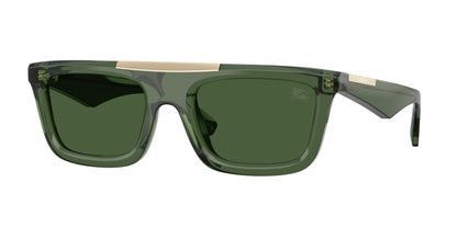 Burberry BE4451U Rectangle Sunglasses  417471-Green 54-145-21 - Color Map Green