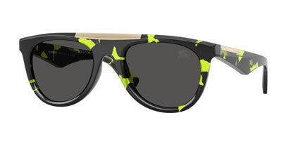 Burberry BE4452U Pilot Sunglasses  412487-Green Havana 53-145-21 - Color Map Green