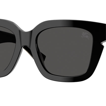 Burberry BE4453F Square Sunglasses  300187-Black 54-140-19 - Color Map Black