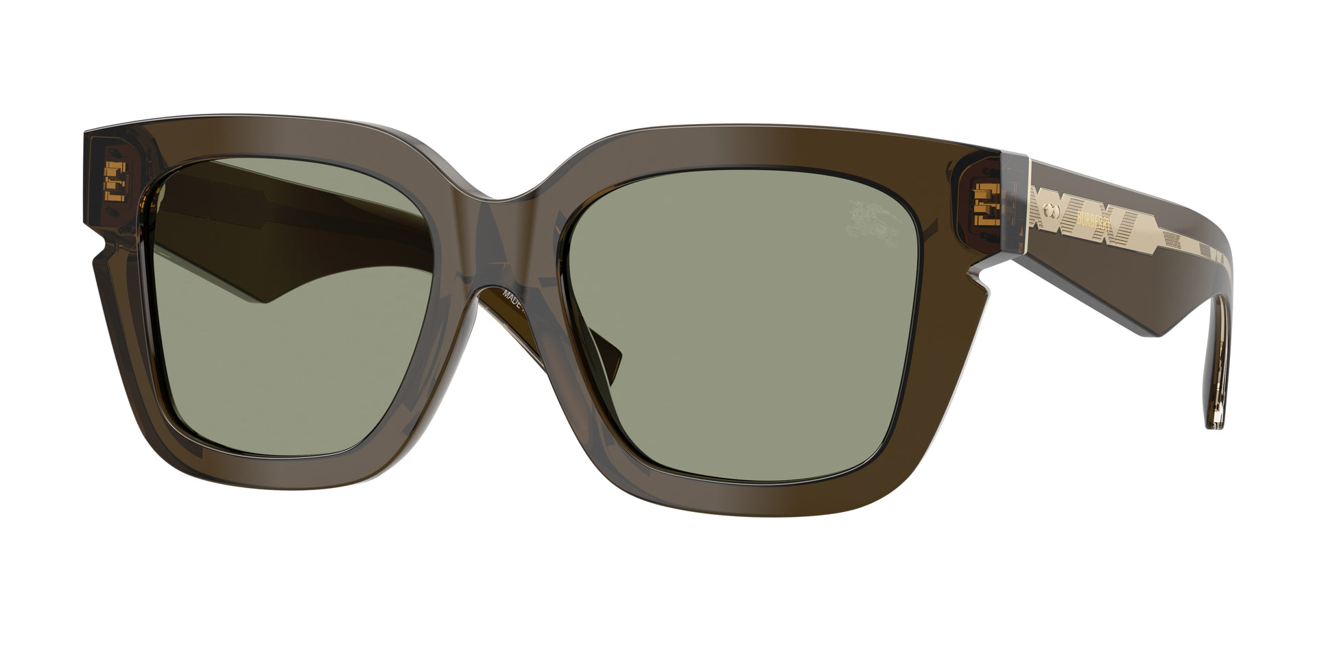 Burberry BE4453F Square Sunglasses  3010/2-Green 54-140-19 - Color Map Green