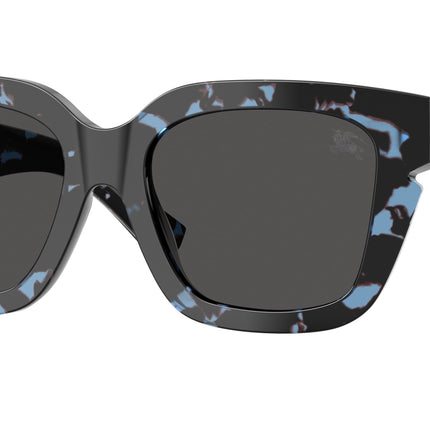 Burberry BE4453F Square Sunglasses  411187-Blue Havana 54-140-19 - Color Map Blue