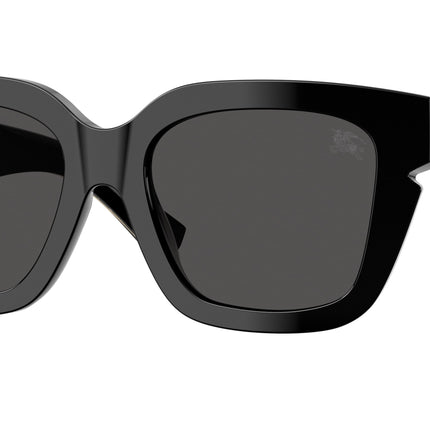 Burberry BE4453 Square Sunglasses  300187-Black 54-140-19 - Color Map Black