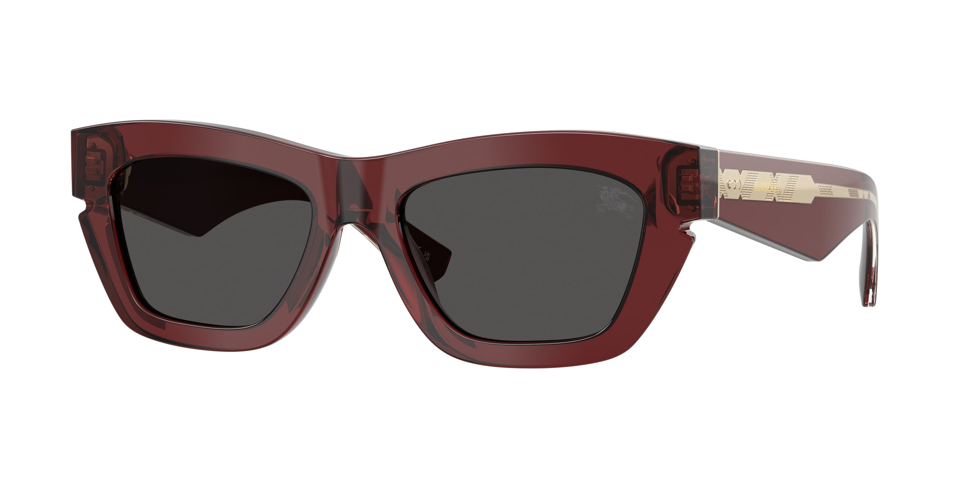 Burberry BE4454 Cat Eye Sunglasses  412887-Bordeaux 52-140-18 - Color Map Red