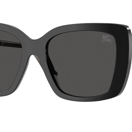 Burberry BE4456F Square Sunglasses  416587-Black 54-140-18 - Color Map Black